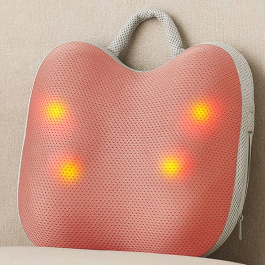 New 3D Electric Smart Neck Massage Pillow Head Back Shiatsu Full Body Massager Wireless Use For Car Home Infrared Physiotherapy