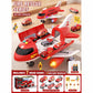 2-in-1 Large Cargo Airplane Toy Transporter with 4 Mini Cars & Road Signs, Educational Vehicle Playset for Kids, Interactive Learning Gift for Boys & Girls