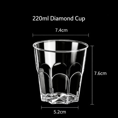 100PCS Thickened Disposable Plastic Cups Large Clear Party Drinking Cups Heavy Duty for Events, Weddings, Birthdays, Picnic, Catering Supplies