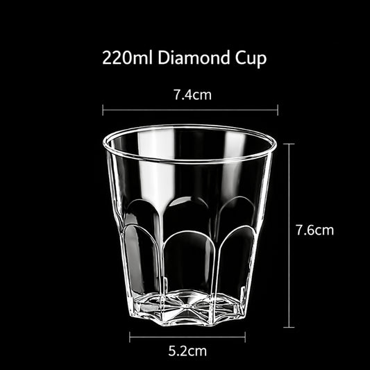 100PCS Thickened Disposable Plastic Cups Large Clear Party Drinking Cups Heavy Duty for Events, Weddings, Birthdays, Picnic, Catering Supplies
