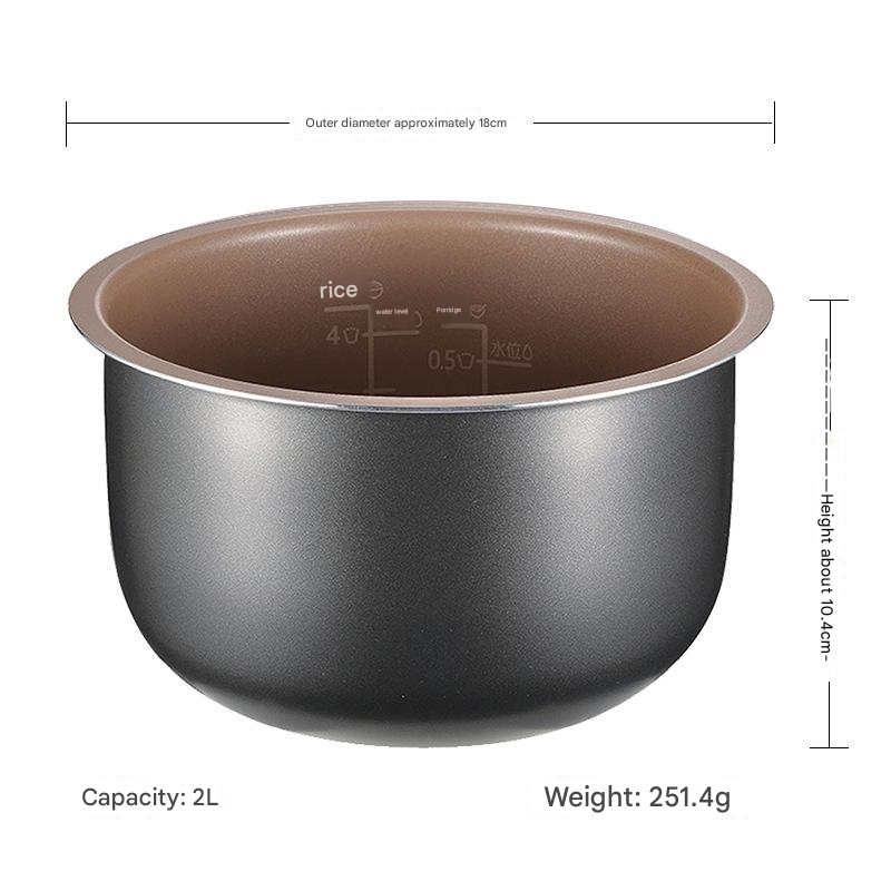 2L Rice cooker liner non-stick inner pot Suitable for Philips HD3060 / HD3061 / HD3160 / HD3161 / HD3070 / HD3071 Rice Cooker Parts Accessories