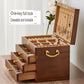 Solid Wood Jewelry Box Large Capacity Multi-Functional Jewellery Organizer with Drawers for Rings, Earrings & Accessories