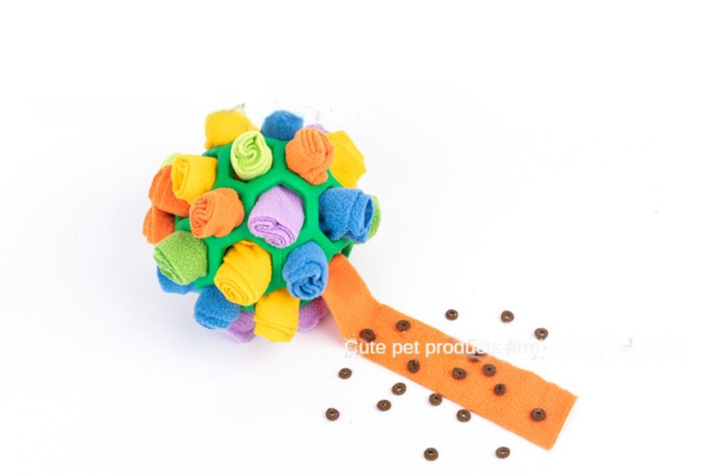 Interactive Pet Snuffle Ball Dog Toy Encourage Natural Foraging Skills Slow Food Training Bite Resistant Puppy Playing