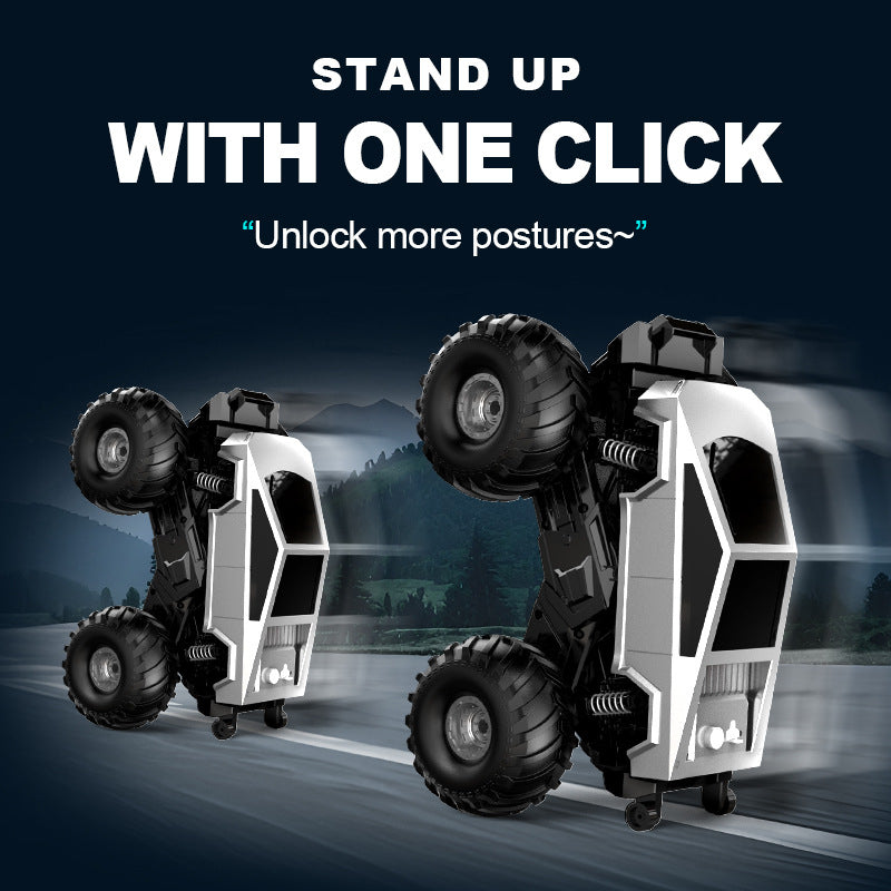 Tesla Cybertruck Remote Control Amphibious Truck, 360° Spin Stunt RC Car, USB Rechargeable Off-Road Toy Gift for Kids