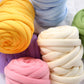 500g Cotton Yarn Super Thick Chunky Tube DIY Bag Bulky Knitting Blanket Hand Knitting Velvet Chunky Yarn Projects Gifts