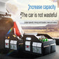 Car Trunk Leather Storage Box Rear Trunk Multipurpose Organizer Car Boot Foldable Box Car Accessories
