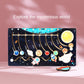 Solar System Model Board with 9 Planets Spaceship Rocket Module Early Learning Wooden Solar System Model Space Education