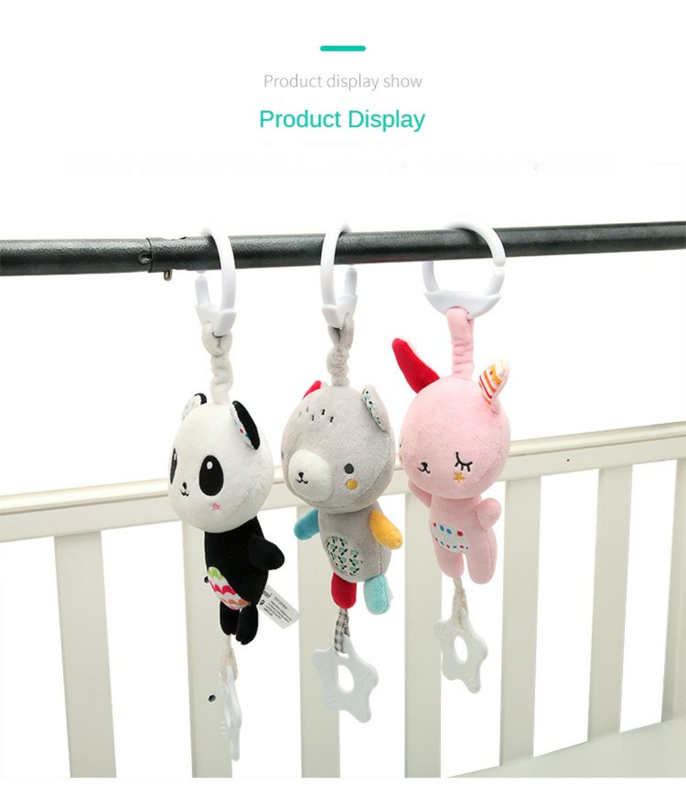 (Bundle of 3) Baby Hanging Toys Musical Hanging Toys Plush Toys Stroller Hanging Toys Baby Cot Hanging Toys Car Seat