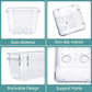 25-Piece Clear Drawer Organizer Set for Skin Care and Makeup - Large Capacity, Multifunctional Organizer