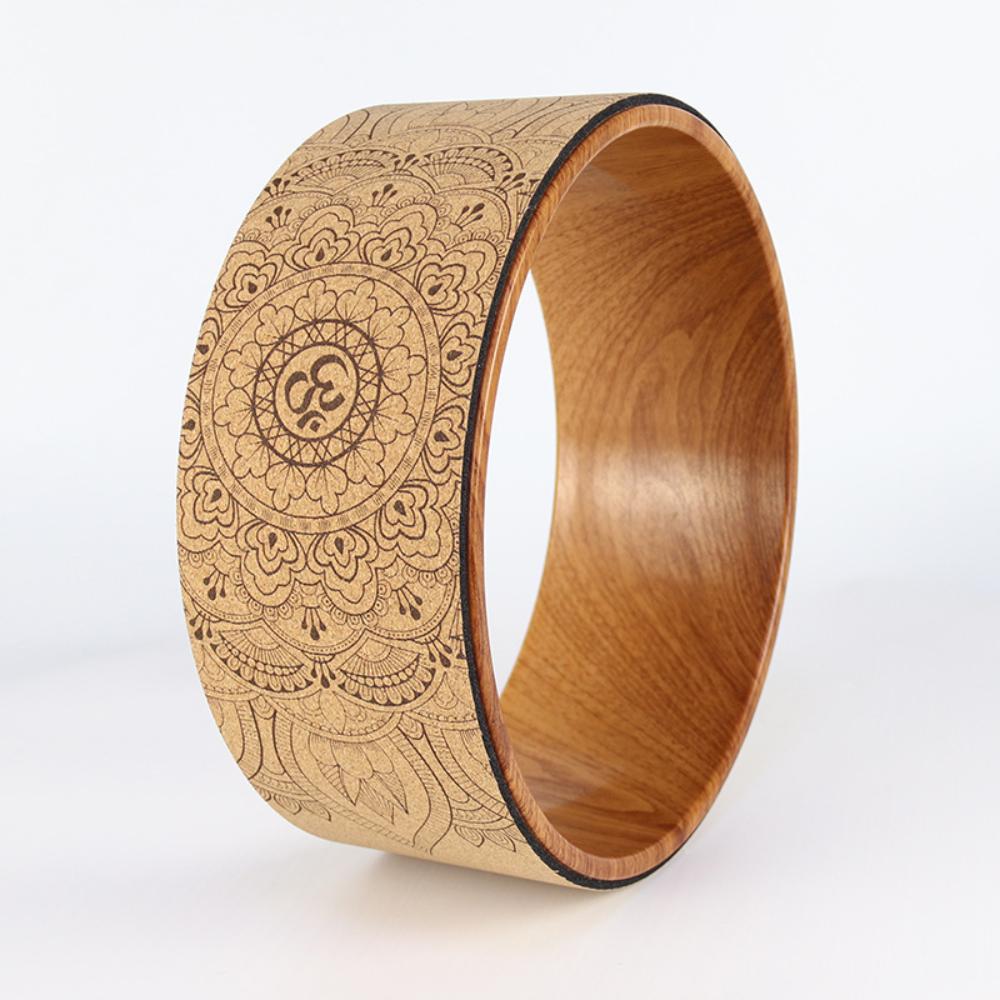 Wooden Yoga Wheel Circles Soft Wood Made Professional Pilates Yoga Wheel for Body Building ABS Workout Gym Home Training
