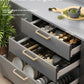 Aluminum Kitchen Organizer Expandable Cutlery Drawer Organizer Tray Multifunctional Storage Cutlery Drawer Tray