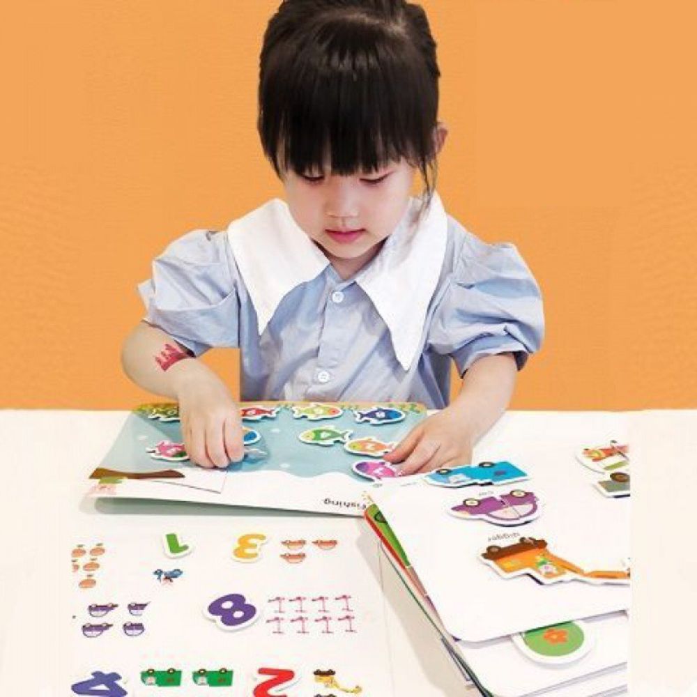 Puzzle Fun Toys Enlightenment Quiet Book Kindergarten Early Education Cognitive Teaching Children's Attention Paste Book