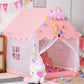 Kids Large Play Tents Big Size Oxford Fabric Playhouse Toy with Star Light for Girls Kids Indoor Castle House