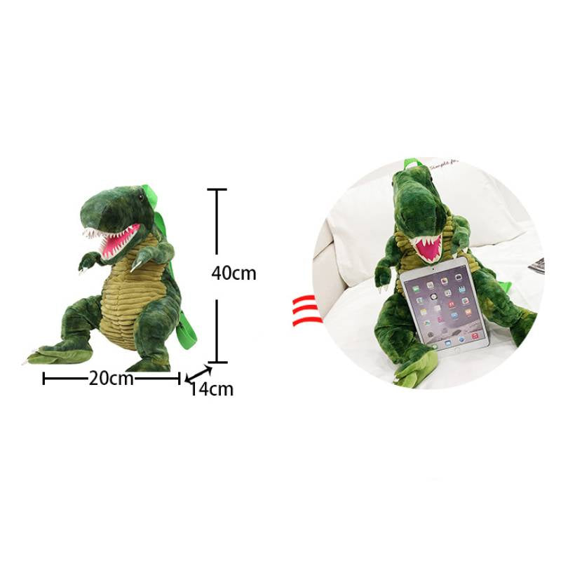 Fashion Parent-Child 3D Dinosaur Backpack Cute Animal Cartoon Plush Rucksack Dinosaurs Bag for Children Kids Gifts T-rex