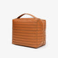 Portable Standing Toiletry Bag Cosmetic Storage Bag Large Capacity with Partition Zipper Strap Handle Skin Care Cosmetic