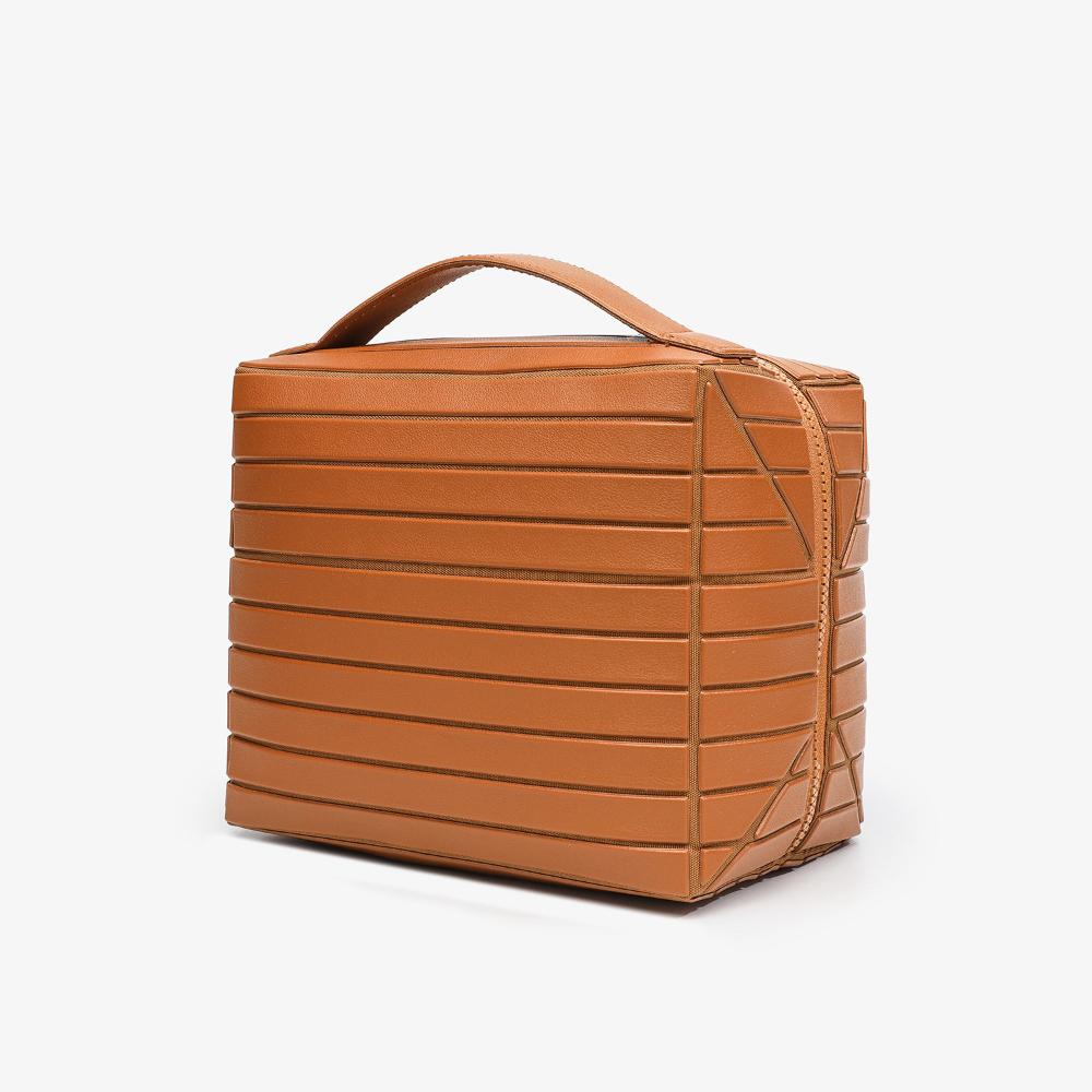 Portable Standing Toiletry Bag Cosmetic Storage Bag Large Capacity with Partition Zipper Strap Handle Skin Care Cosmetic