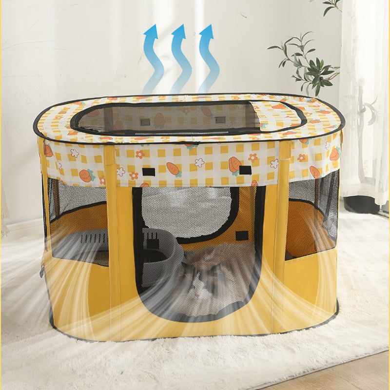 Portable Folding Cat Cage Tent House, Oxford Cloth Pet Enclosure, Indoor Outdoor Cat Delivery Room, Cat Kennel Playpen, Lightweight Travel Cat House