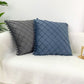 Velvet with Ball Diamond Check Cushion Cover with Zipper Sofa Throw Pillow Cover Home Decoration Square Bolster Case