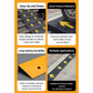 Thickened Step Mat Uphill Mat Road Slope Curb Doorway Mat Car Ramp Rubber Climbing Speed Bump