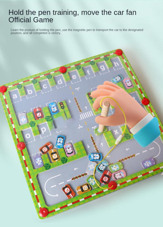 Magnetic Alphabet Maze Board, Montessori Fine Motor Skills Toys for Girls Boys, Educational Toys for Preschool Learning