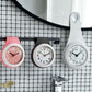 Bathroom waterproof small wall clock kitchen clocks bathroom mini punch-free clock decoration living room home living