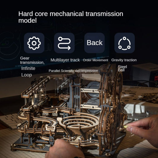 Robotime Marble Night City 3D Wooden Puzzle Games Model Toys for Children Kids Birthday Christmas Gift