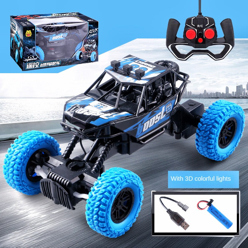 Remote control toys for kids RC climbing car Rotary Climbing Vehicle radio control 4WD Vehicles with handsome Colorful light Rock Crawler Toy High Speed Off-Road Racing Car Electric control vehicles Forcing toys Toys for Kids Gift