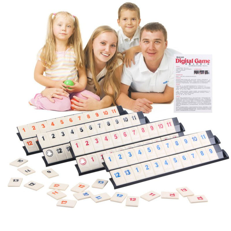 Rummikub Rummy Digital Card Board Game Puzzle Family Party Parent-child Education Boy Girl Toy Gift(Digital)