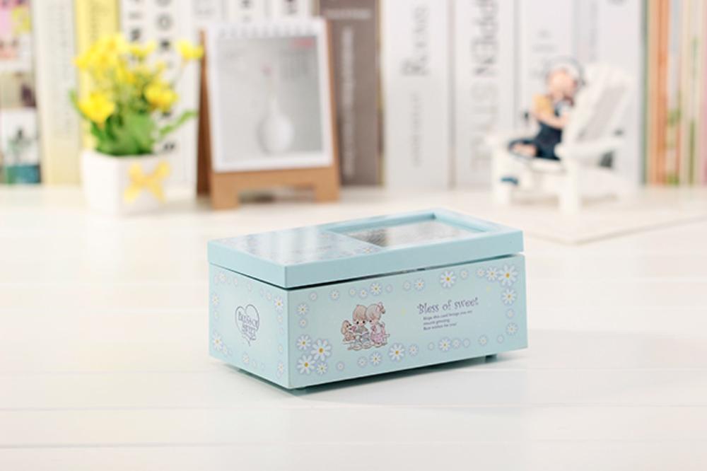 Musical Jewelry Box - Ballerina Kids Mirror Storage Music Case, Birthday Christmas Gift for Girls Kids