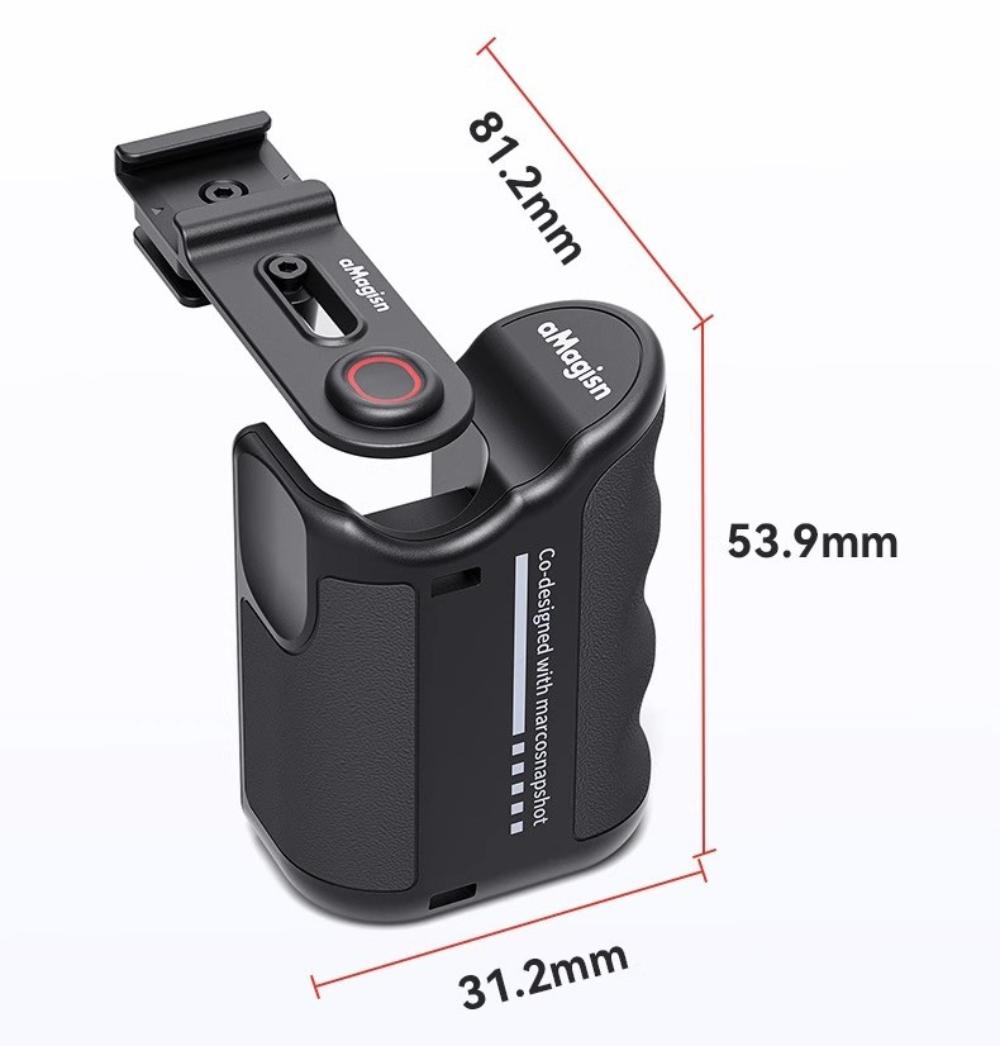 Xplorer Street Photography Grip for Insta360 GO Ultra Lightweight Handle with 1/4" Thread & Anti-Slip Design GO Ultra
