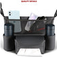 Car Seat Back Organizer Durable Leather Car Handbag Holder Between Seats with 2 Cup Holders