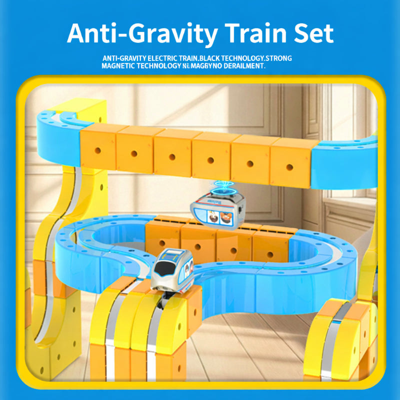 Magnetic Train Track Building Toys, DIY Electric Railway Set - 3D Educational STEM Toys for Kids, Creative Building Blocks, Birthday Gifts Ideas