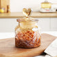Glass Airtight Jar Creative Love Storage Transparent Amber High-Value Snacks Candy Bottle Home Life Household Daily Use
