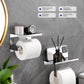 Toilet Paper Holder with Shelf Rustproof SUS304 Matte Toilet Paper Holder Wall Mount, Toilet Paper Roll Holder