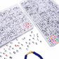 1BOX 26 Letter Acrylic Beads Heart & Cube Alphabet Digital Loose Spacer Beads For Jewelry Making Handmade DIY Bracelet
