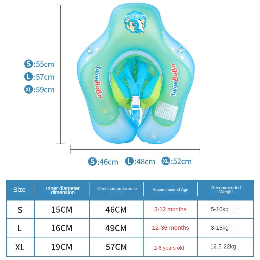 Baby Swimming Ring Inflatable Infant Floating Kids Float Swim Pool Accessories Circle Bath Inflatable Ring Toy