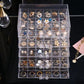 Transparent Jewelry Box Anti Oxidation Earring Storage Large Capacity Multilayer Separate Ring Necklace Storage Box