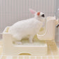 Pet Toilet Rabbit Litter Box Pet Toilet Tray Hay Rack Rabbit Hay Feeder Rabbit Chinchilla and Guinea Pig