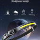 COB Headlight USB Rechargeable Head Lamp Super Bright Red Yellow White Light Multifunction Work Inspection Light