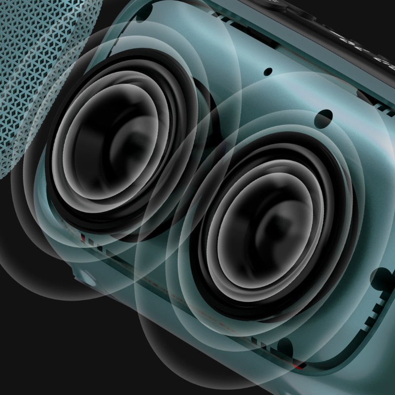 Mini Portable FM Radio Outdoor Heavy Bass Bluetooth Speaker Recorder with LED Display Wireless Handsfree TF USB MP3 Music Player