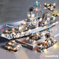 Large Aircraft Carrier Warship Model 6-in-1 Set – Educational Building Blocks Military Toy for Children