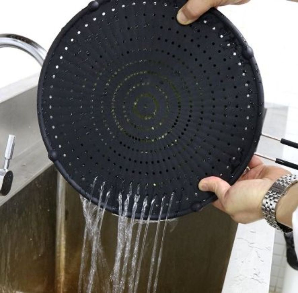 Silicone Splatter Screen Guard Nonstick Oil Grease Pan Lid Oil-Proof Splash Cover Frying Protection Mat Safe Odorless