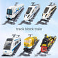 476pcs Technical Railway Transportation Track Train Building Blocks CITY MOC Subway Rail Model Bricks Children Toys
