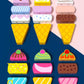 Ice Cream Toy for Toddlers - Montessori Toy for Toddler, Pretend Play Food Toys Wooden Toys for Baby- Rainbow