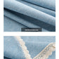 Large round table cloth fabric waterproof oil-proof wash free solid color advanced round table cloth table cloth