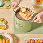 Deep Fryer Pot Easy to Clean with Basket Japanese Frying Pot for Camping Home Party Restaurant Dried