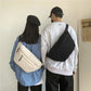 Big Size Korean Fashion Ulzzang Canvas Pouch Bag waist bag chest pack shoulder bag adjustable multiple storage slots