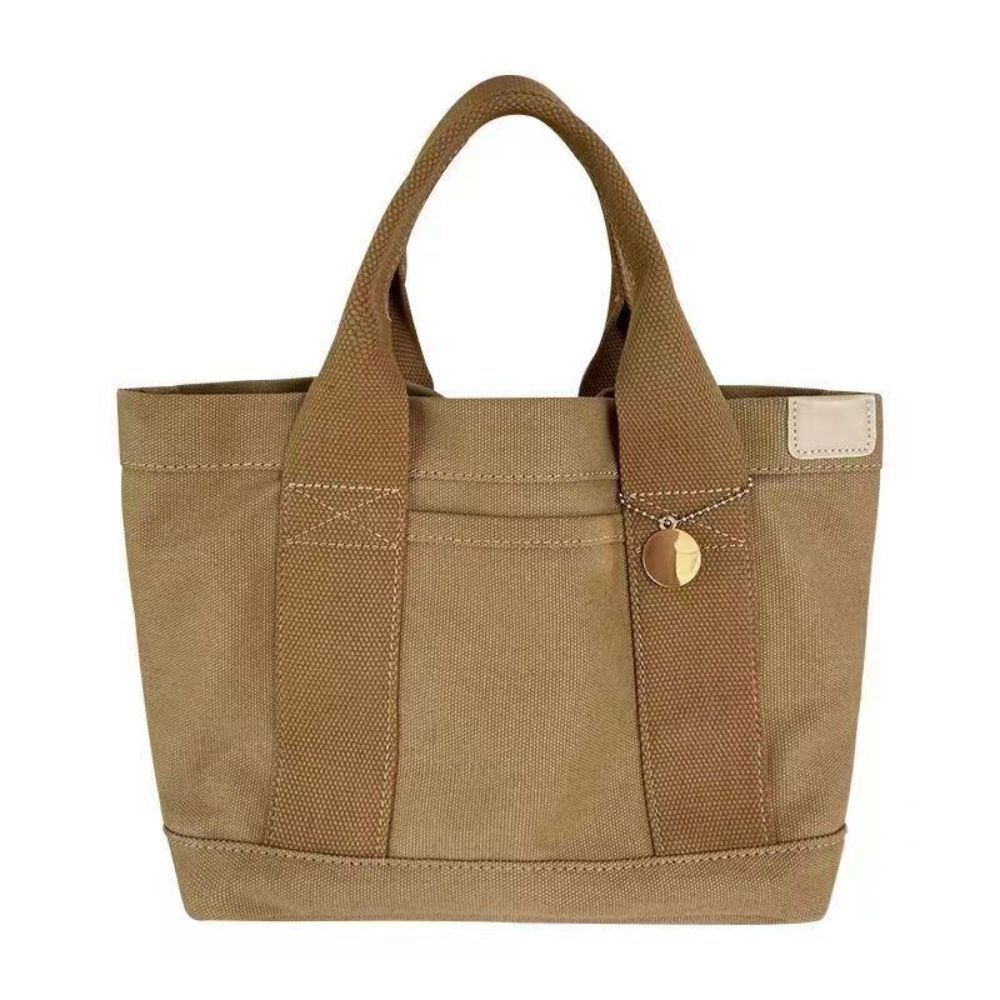 Tote Bag Canvas Bag Lunch Female Handbag Simple For Every day usage school and office canvas washable