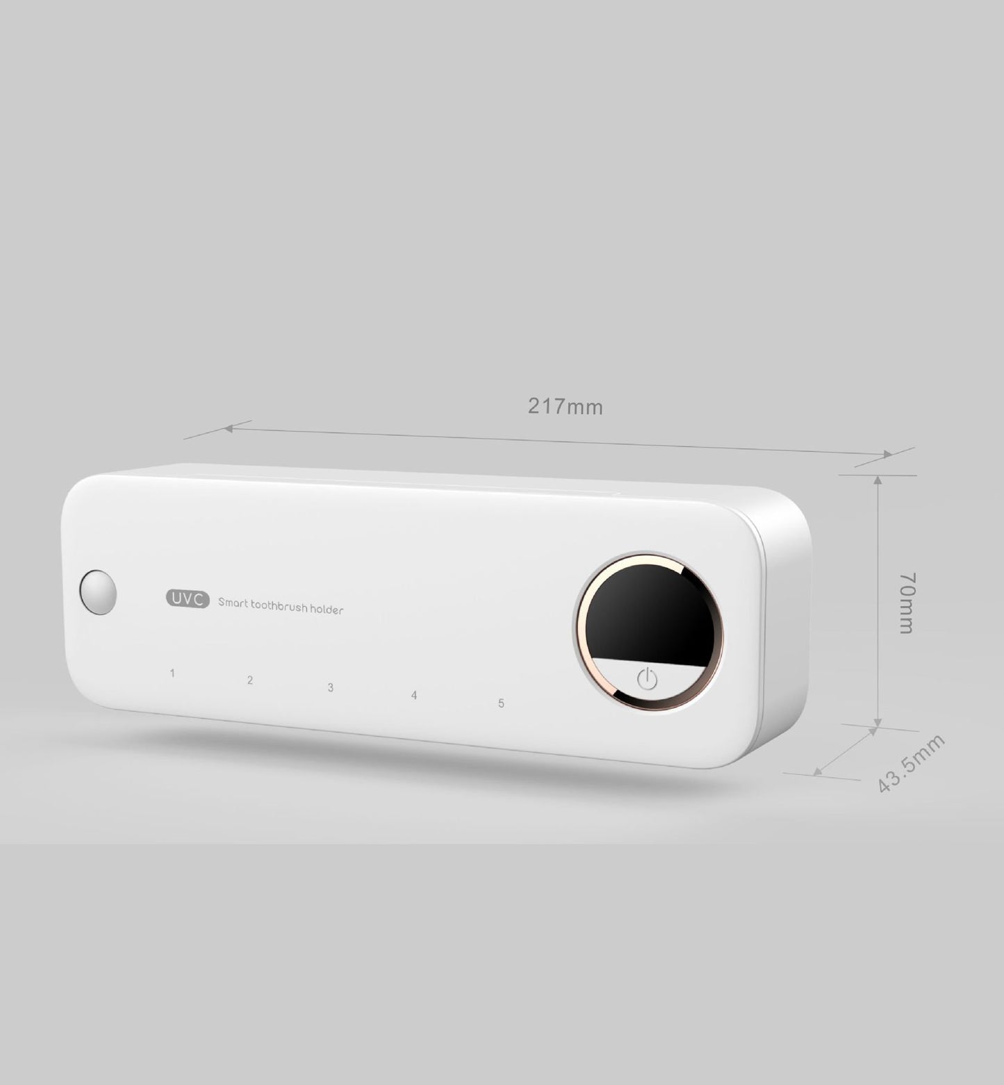 New UV Toothbrush Disinfection Box, Quick Drying Wall Mounted Toothbrush Holder With LED Display Screen, Storage Toothbrush Holder With Bathroom Accessories LED Display Screen