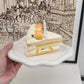 Cloud Ceramic Tray Single-Layer Light Luxury Jewelry Storage High-End Perfume Display Entrance Key Storage